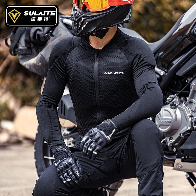 Motorcycle Protective Jacket Mesh Breathable Summer Riding Armor Racing Suit - Image 2