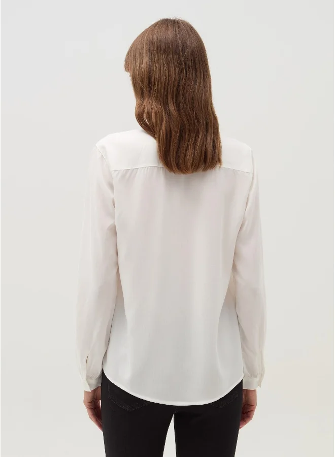 او في اس Shirt with pleated detail