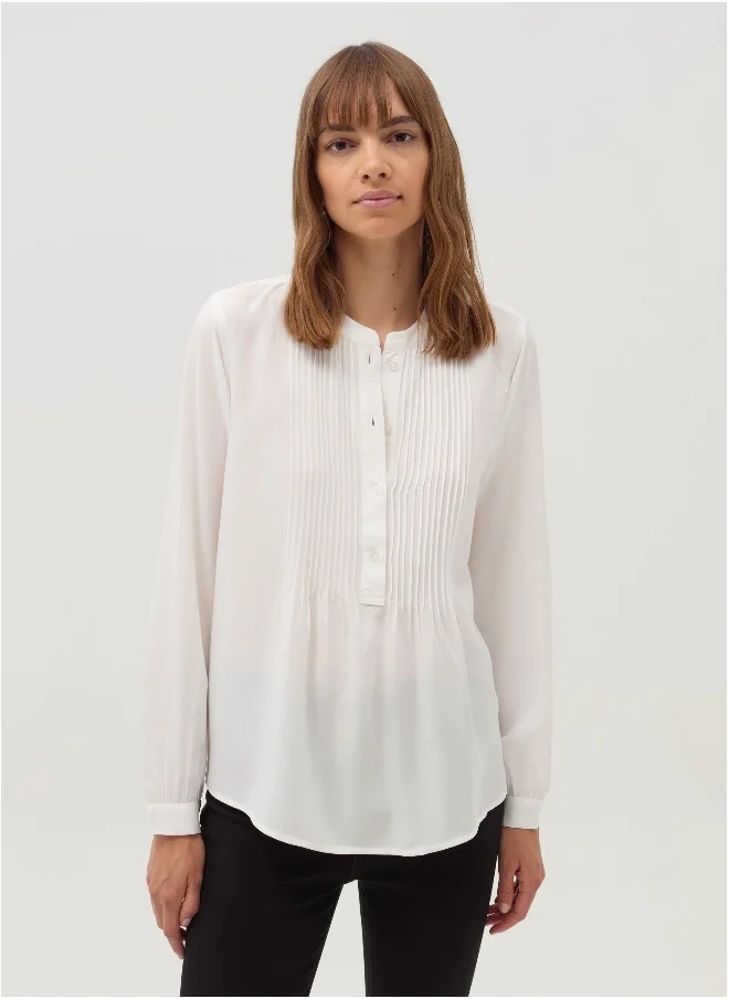 او في اس Shirt with pleated detail