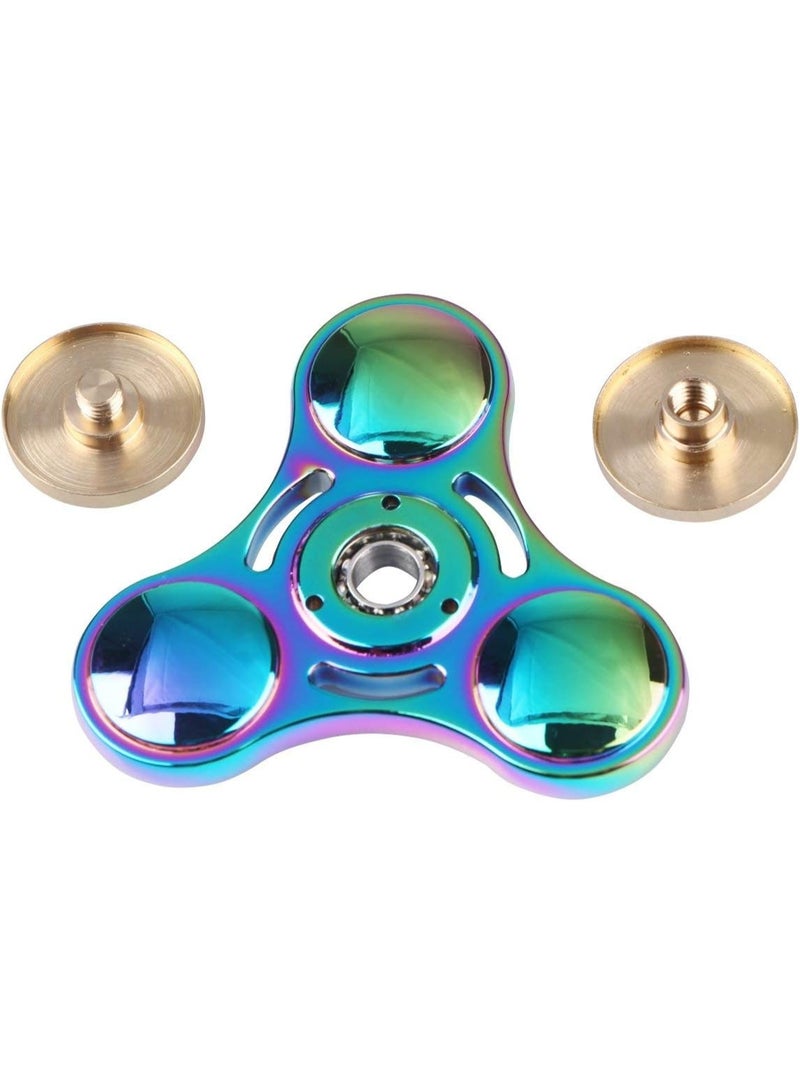 Hand Spinner Metal Fidget ADHD Focus Toy Ultra Durable High Speed Anxiety Relief Toys,Rainbow Color - Image 4