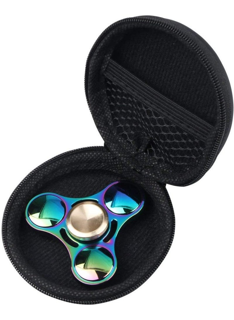 Hand Spinner Metal Fidget ADHD Focus Toy Ultra Durable High Speed Anxiety Relief Toys,Rainbow Color - Image 1
