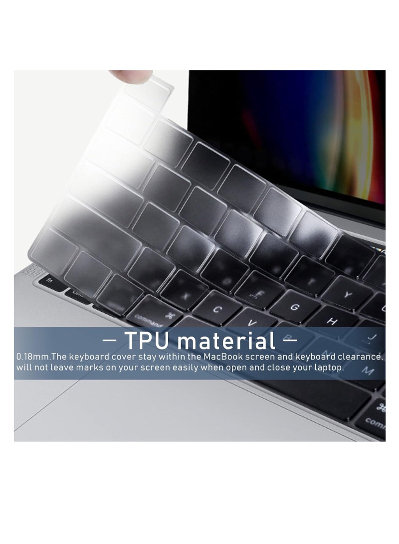 Clear Ultra Thin TPU Keyboard Cover for 2022 MacBook Pro 13" M2 Chip(2022)/M1 Chip (2020) / MacBook Pro 16"(2019/2020) , Model Number A2338 A2289 A2251 A2141 US Layout Keyboard Protector Accessories - Image 1
