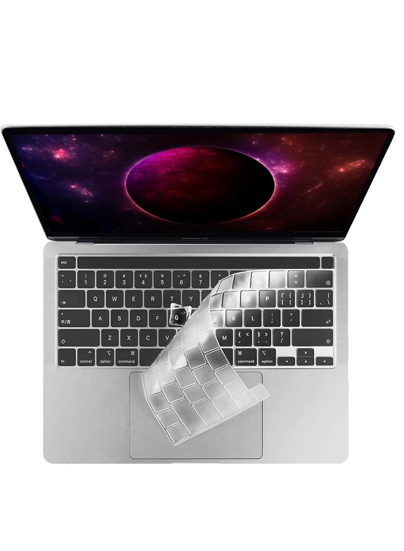 Clear Ultra Thin TPU Keyboard Cover for 2022 MacBook Pro 13" M2 Chip(2022)/M1 Chip (2020) / MacBook Pro 16"(2019/2020) , Model Number A2338 A2289 A2251 A2141 US Layout Keyboard Protector Accessories - Image 3