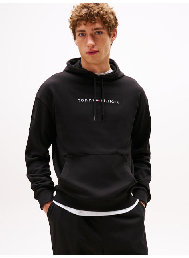TOMMY HILFIGER TH Original Logo Drawstring Lounge Hoody - Image 1