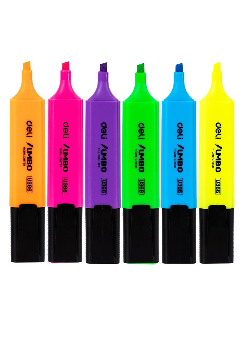 Deli - 6-Piece Highlighter Set Multicolour - Image 1