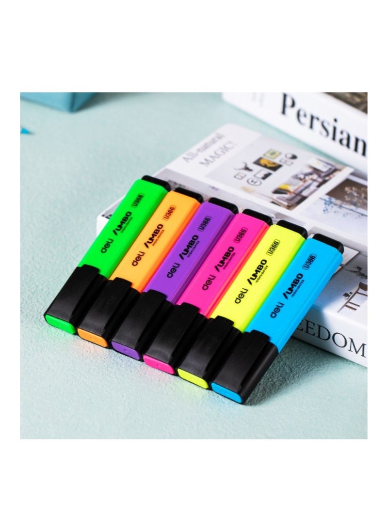 Deli - 6-Piece Highlighter Set Multicolour - Image 1