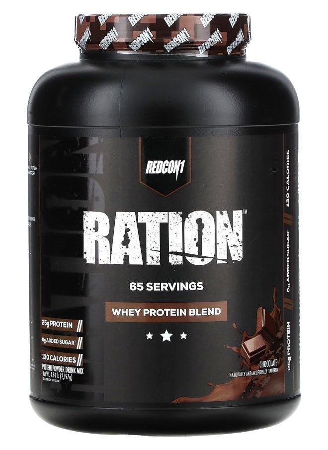REDCON1 Ration Whey Protein Blend Chocolate 4.84 lbs (2197 g) 