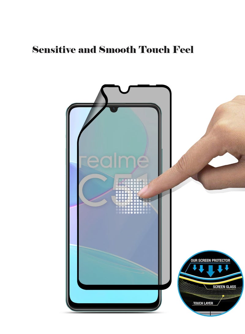 Techie واقي شاشة كامل مقاوم للانفجار مصنوع من السيراميك غير اللامع لهاتف Realme C51 - Image 5