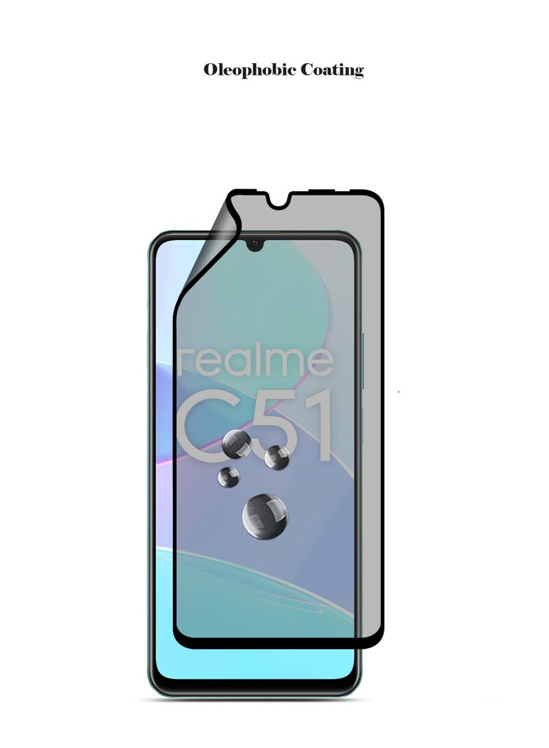 Techie واقي شاشة كامل مقاوم للانفجار مصنوع من السيراميك غير اللامع لهاتف Realme C51 - Image 4