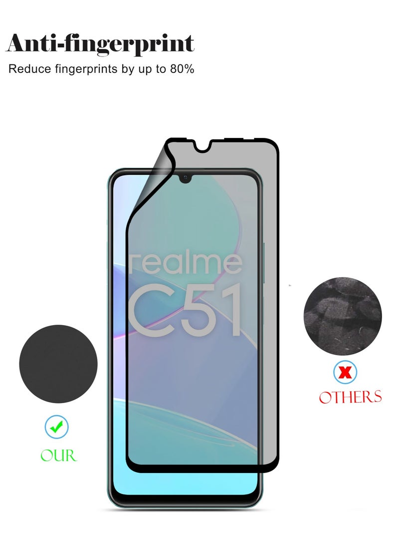Techie واقي شاشة كامل مقاوم للانفجار مصنوع من السيراميك غير اللامع لهاتف Realme C51 - Image 3
