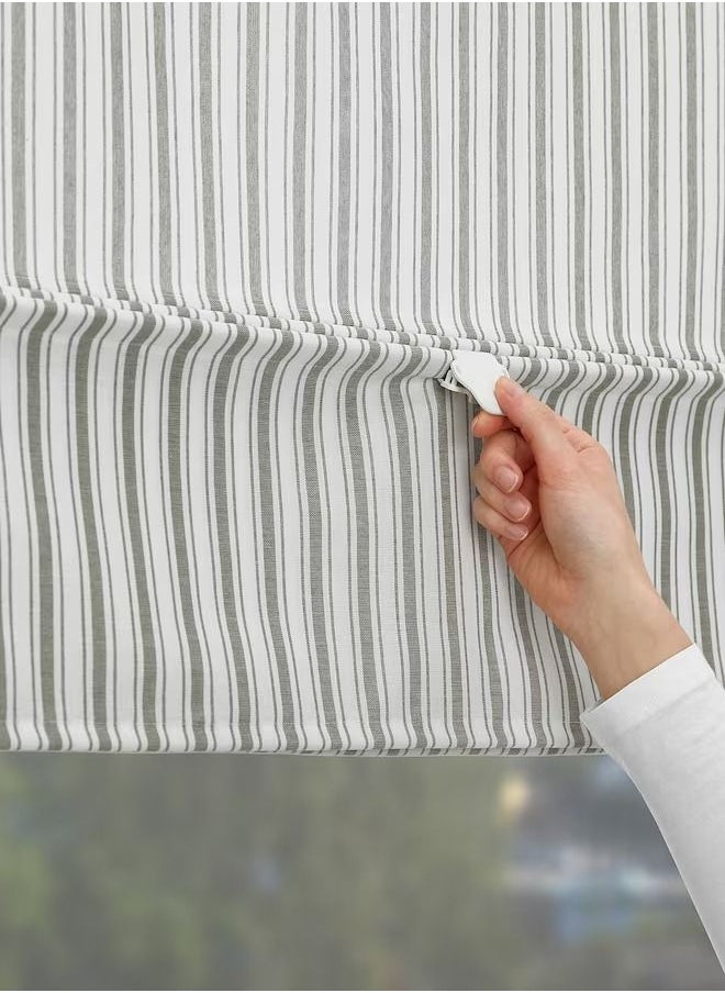 إيروريكس - ستارة رومانية بيضاء مخططة 100x160 سم - Image 1