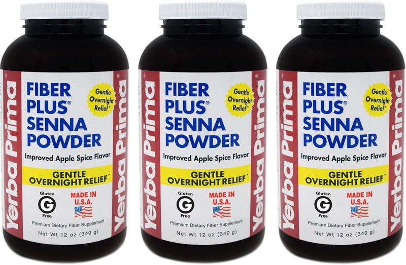 Yerba Prima Fiber Plus Powder Apple Spice - 12 Oz - Image 1