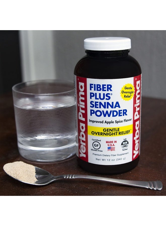 Yerba Prima Fiber Plus Powder Apple Spice - 12 Oz - Image 3