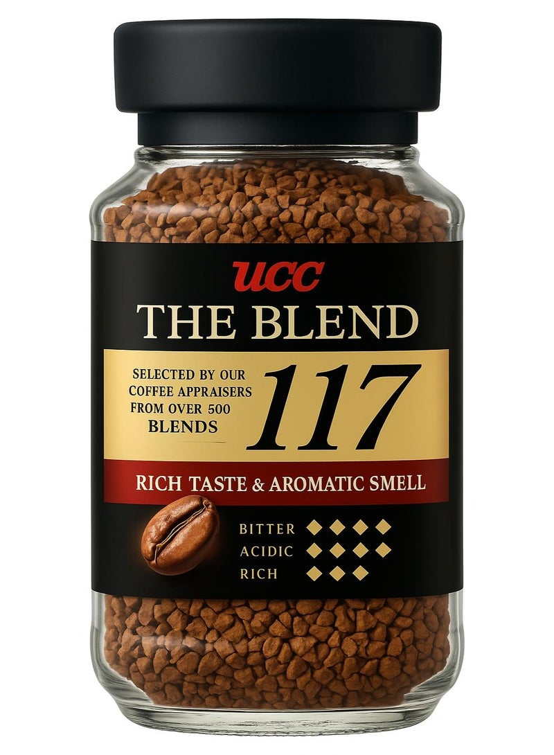 UCC Instant Coffee, The Blend 117, Rich & Aromatic Freeze-Dried Coffee, 90g Jar