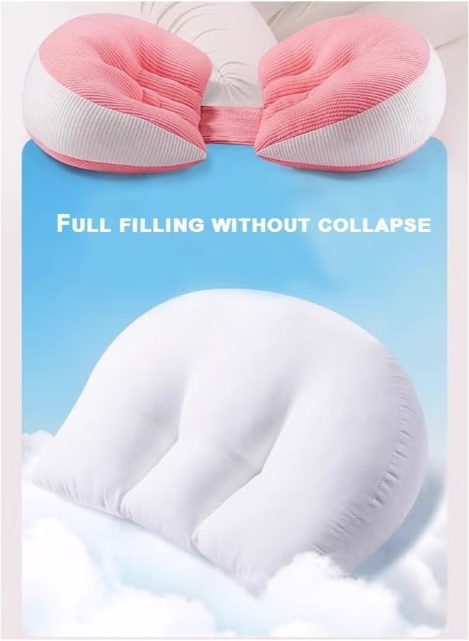 Pregnancy Pillow, Maternity Sleep Body Pillow, Adjustable Waist & Leg Support Pillow, Removable & Ergonomic Design for Back, Abdomen, Hips, and Legs Comfort During Pregnancy - Image 5