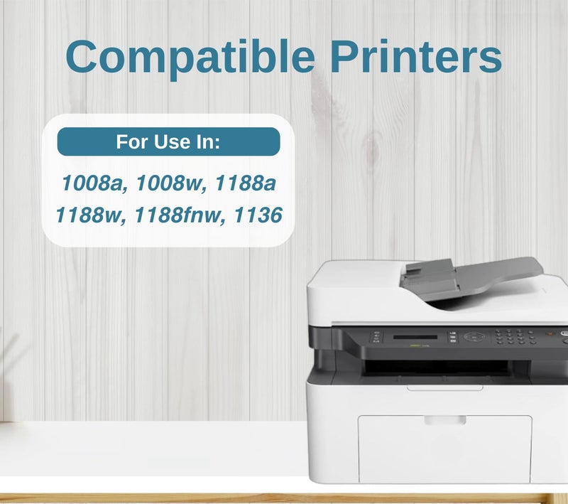 Print Page 166A Toner Cartridge Compatible for W1660A for LJ Printers 1008a, 1008w, 1188a, 1188w, 1188fnw, 1136 (1 pcs) - Image 2