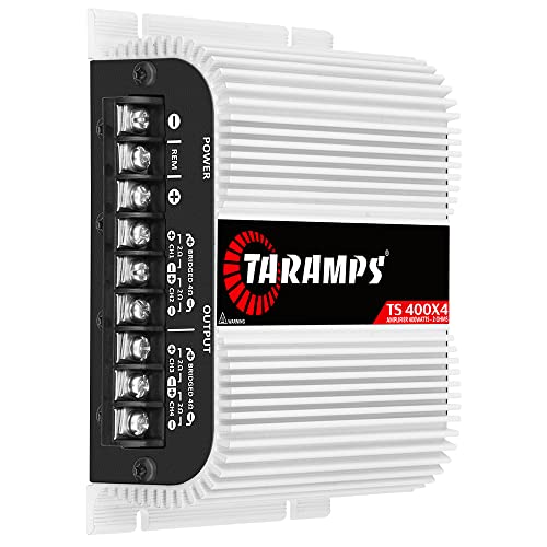 Taramp's Taramps TS 400x4 400 watts RMS 4 Channels Full Range Car Audio Amplifier, 2 Bridged Channels, RCA Input Class D, Output Power, Multichannel Amplifier System, Small - TS400X4 - Image 2