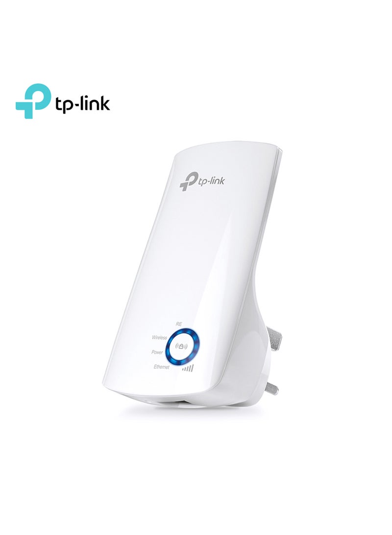 TP-LINK 300Mbps Wi-Fi Range Extender, 2.4GHz Frequency, Up to 300Mbps Signal Rate, 2x Internal Antennas, 1x Ethernet Port (RJ45), WA850RE White - Image 1