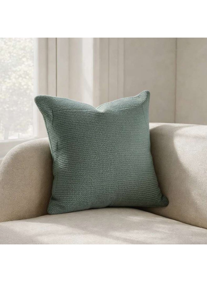 Pan Home Textured Knitted Cushion Cover 50x50cm - Sage - Image 1
