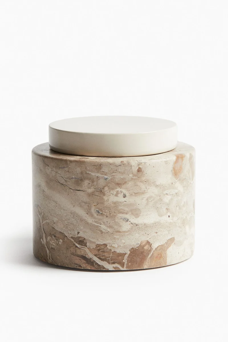 H&M Lidded marble container