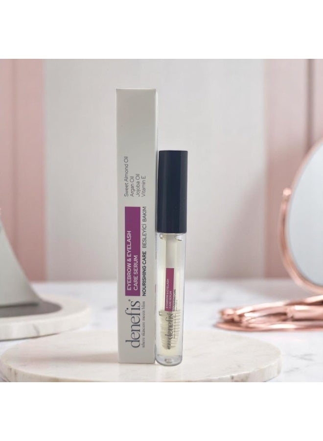 Denefis Eyelash and Eyebrow Growth Serum, with Sweet Almond, Argan, Jojoba Oils, Vitamins E, B510ml - Image 1