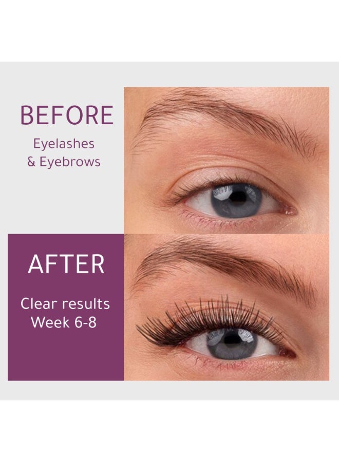 Denefis Eyelash and Eyebrow Growth Serum, with Sweet Almond, Argan, Jojoba Oils, Vitamins E, B510ml - Image 2