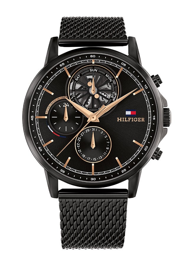 TOMMY HILFIGER Men's Analog Round Shape Stainless Steel Wrist Watch 1710610 - 44 Mm - Image 1