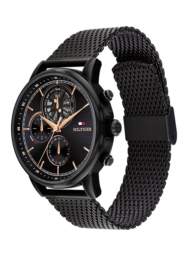 TOMMY HILFIGER Men's Analog Round Shape Stainless Steel Wrist Watch 1710610 - 44 Mm - Image 2
