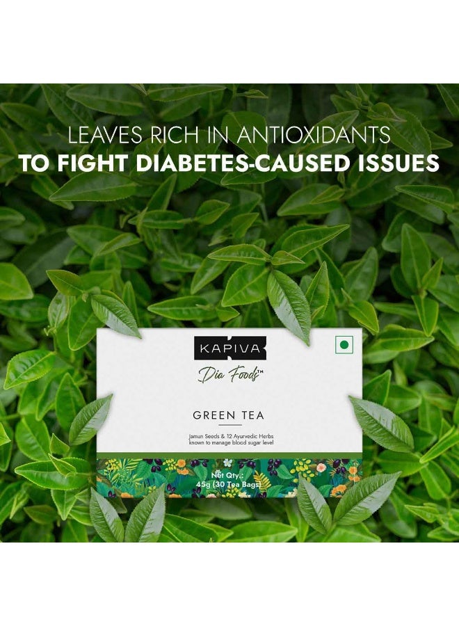 Kapiva Dia Foods Green Tea for Blood Sugar Care | Jamun, Gudmar, Methi, & 10 More - Image 4