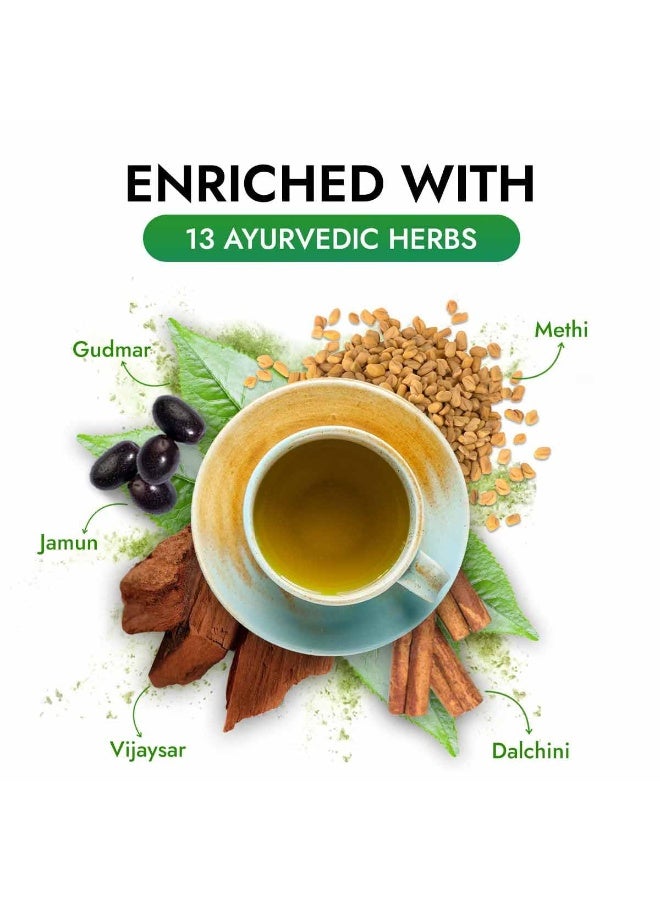 Kapiva Dia Foods Green Tea for Blood Sugar Care | Jamun, Gudmar, Methi, & 10 More - Image 2