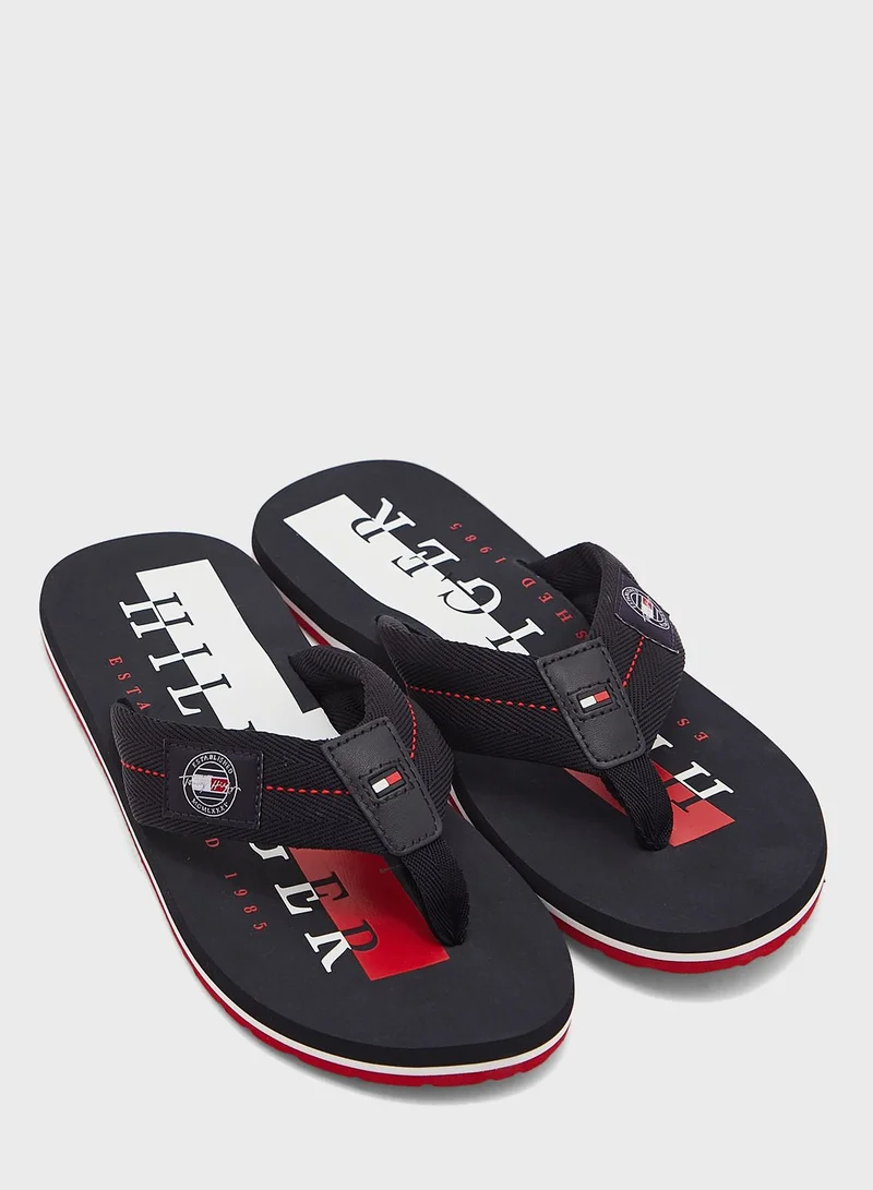 TOMMY HILFIGER Badge Beach Flip Flops