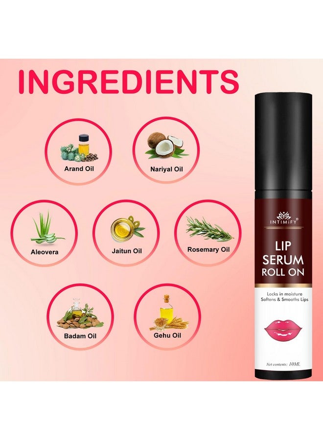 INTIMIFY سيروم الشفاه إنتيميفي للشفاه الداكنة، زيت الشفاه للشفاه الجافة، زيت الشفاه للشفاه الملونة، سيروم الشفاه للتصبغ للنساء والرجال، 1 قطعة، وردي - Image 4
