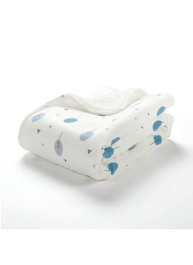 Lush Decor Baby Dinosaurs Roar Allover Trees Soft Sherpa Blanket 40 X 30 Dusty Teal & Gray  - Image 5