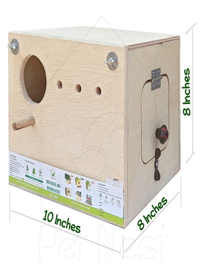 عش طيور PetNest® للتفريخ مع مجثم لطيور الحب القياسية، قطعة واحدة - Image 3
