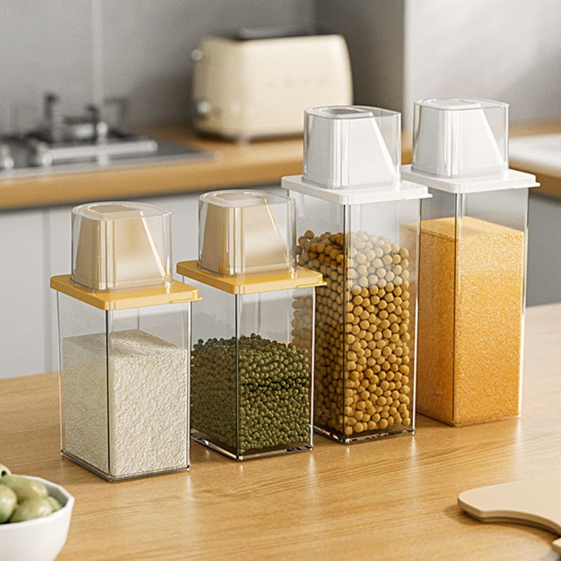 800ml Airtight Rice Grain Storage Container Plastic Food Jar with Lid for Kitchen Refrigerator - Image 5