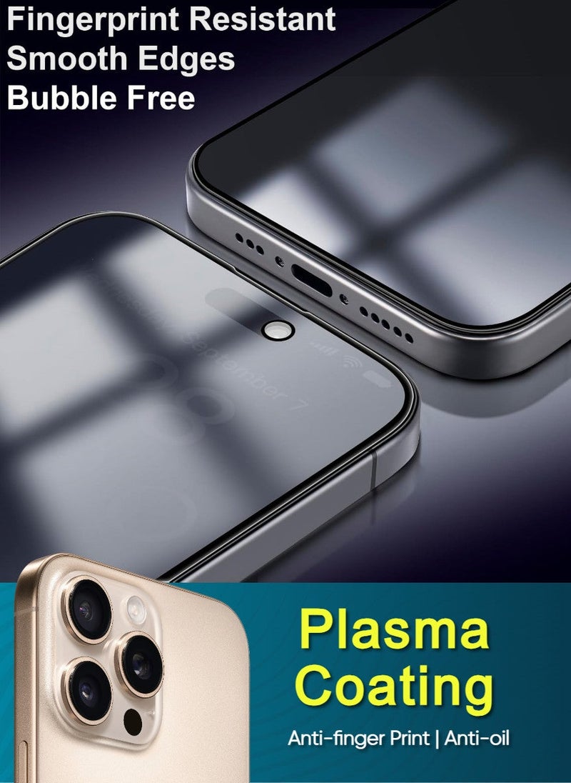 Raxoom Tempered Dustproof Privacy Glass Screen Protector Compatible For iPhone 16 Pro Max - Image 5