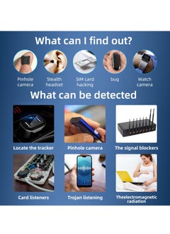 SYOSI Hidden Camera Detectors, Anti Spy, Mini Bug Detector, Wireless Signal Scanner, Listening Device Detector with Infrared Scan for Indoor Use, Office, Home, Hotel, Bathroom, Travel  - Image 4