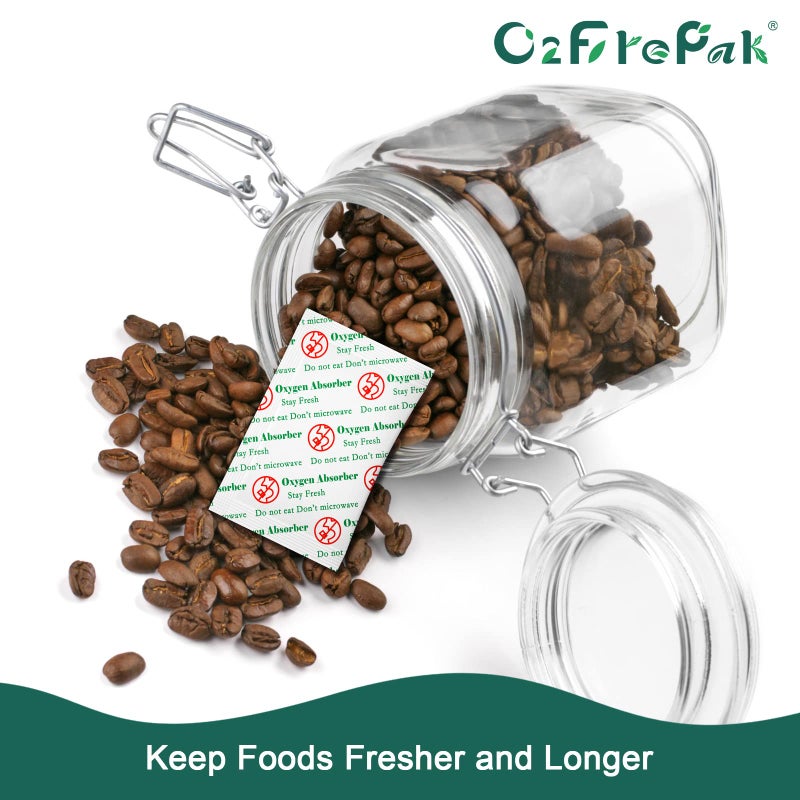O2frepak O2frepak 20CC(200-Pack) Food Grade Oxygen Absorbers Packets for Home Made Jerky and Long Term Food Storage  - Image 2