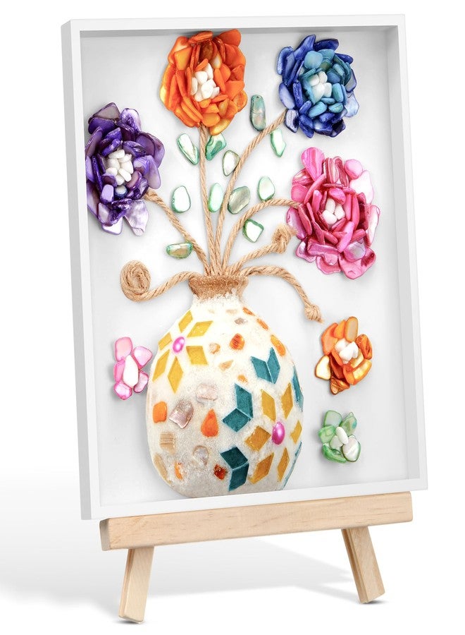 مجموعة فويووو لتزيين المزهريات بالفسيفساء، 7.87 × 7.87 × 0.79 بوصة، مجموعة فنية وحرفية يدوية مع ملحقات لتزيين المزهريات بالفسيفساء، مجموعة ملصقات يدوية الصنع، هدية لتزيين غرفة عيد الميلاد - Image 1