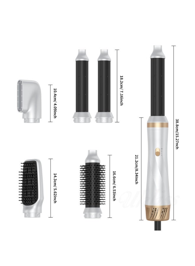 5-in-1 Hot Air Comb, Multi-Function Styling Hair Dryer, Fully Automatic Curling Iron, Universal Hair Dryer - Image 1