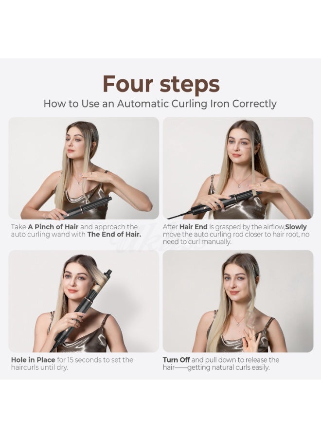 5-in-1 Hot Air Comb, Multi-Function Styling Hair Dryer, Fully Automatic Curling Iron, Universal Hair Dryer - Image 2