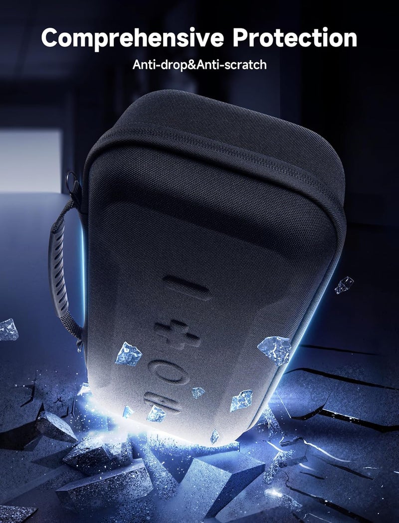 حقيبة حمل JSAUX لجهاز Lenovo Legion Go&Go S، سعة كبيرة، متينة ومحمولة | حقيبة سفر، غطاء واقي للشاشة مع مقبض، كيس لتخزين الإكسسوارات، لون أسود - Image 4
