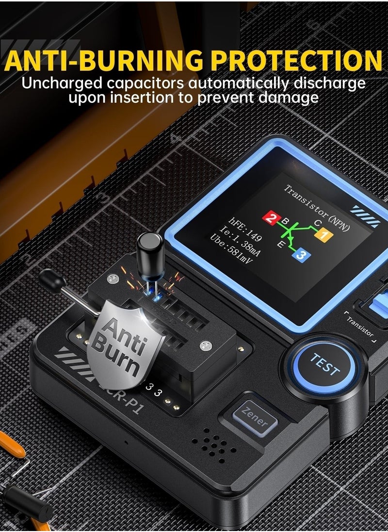 شو وو - جهاز اختبار الترانزستور، جهاز اختبار مكثف الترانزستور Mosfet، جهاز اختبار المكونات الإلكترونية SMD، جهاز اختبار المقاومة والمحاثة والصمام الثنائي والصمام الثلاثي والصمام الثنائي زينر واختبار البطارية ومقياس LCR ومقياس MOS وPNP وNPN وESR - Image 1
