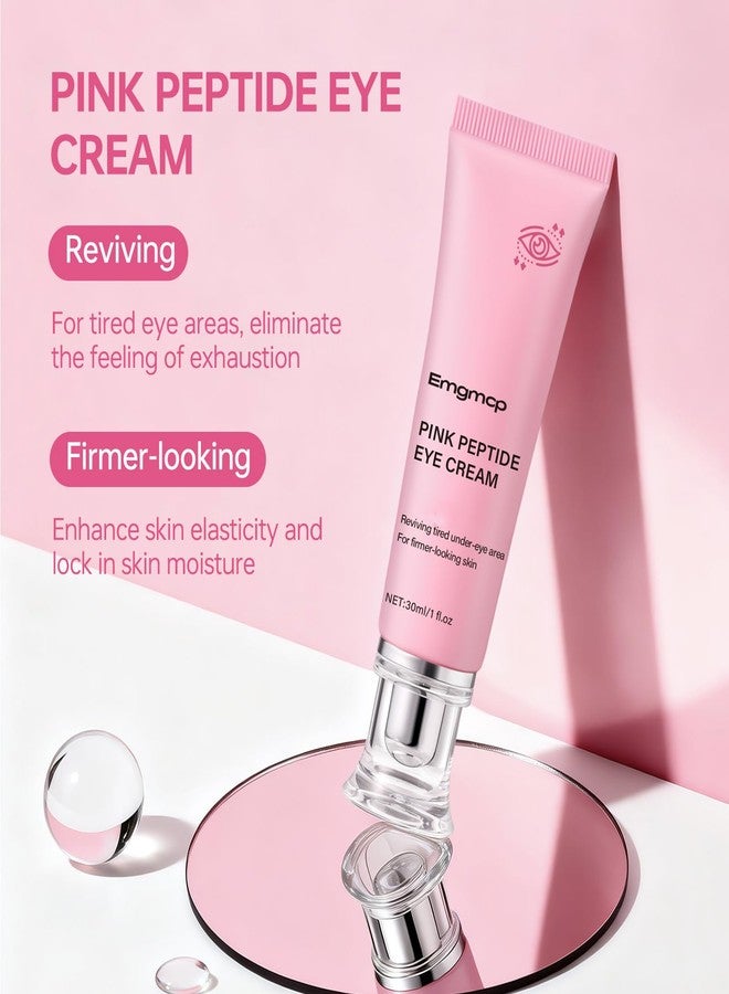 Emgmcp PDRN Pink Peptide Eye Serum, Hydrating & Firming Under Eye Cream with Retinol for Dark Circles & Puffiness - Anti-Aging Eye Cream Reduces Fine Lines, Wrinkles, Bags and Uneven Skin Tone (1pc) - Image 4