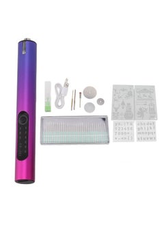 Electric Engraving Pen Kit with 30 Bits Power Indicator USB Type C 500mah 3 Speed DIY Engraving Tool Kit for Jewelry Wood Stone