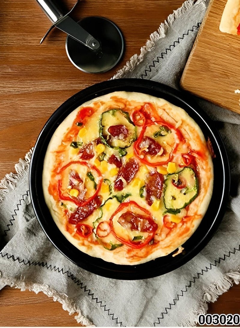 Smart Kitchen Set of 3 non-stick baking trays for pastries and pizza - Image 2