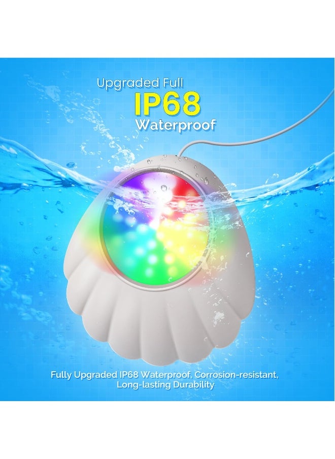 Generic - Pool Lights with APP Control, Submersible LED Pool Lights, Pond Lights, Lights with IP68 Waterproof, 16 Million Colors, Music Sync, 12V Smart Pool Lights for Inground Above Ground Pool, Hot tub - Image 1
