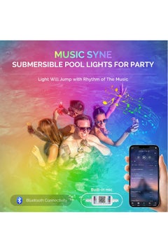 Generic Pool Lights with APP Control, Submersible LED Pool Lights, Pond Lights, Lights with IP68 Waterproof, 16 Million Colors, Music Sync, 12V Smart Pool Lights for Inground Above Ground Pool, Hot tub  - Image 3