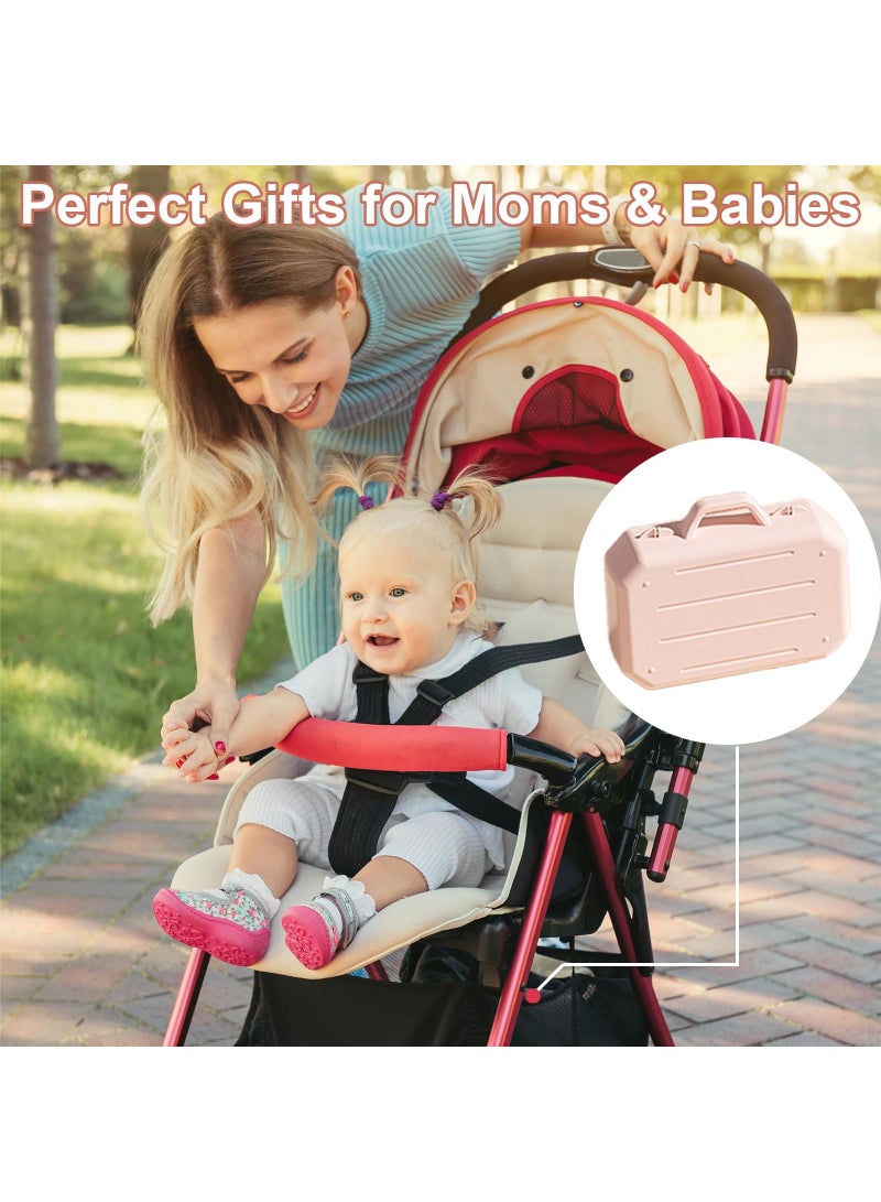 SOLARAE Bottle Brush Set, Baby Travel Essential, 6 in 1 Bottle Cleaner Kit with Silicone Bottle Brush, Nipple Cleaner Brush, Straw Brush, Soap Dispenser, Storage Box,Bottle Drying Rack for Home and Travel - Image 5