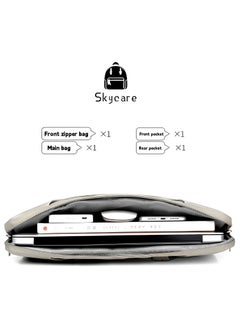 Skycare Skycare Laptop Bag 15.6 Inch, Waterproof Laptop Sleeve Case Business Briefcase, 13-14-15.6 Inch Laptop Carrier,Shoulder Bag for Men and Women  - Image 2